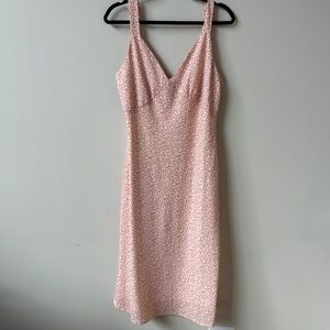 Charlie Holiday Tay Pink Floral Midi Dress